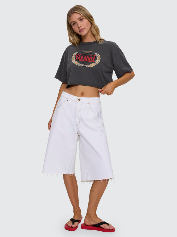 Never Mind The Rest Super Crop Tee - Merch Black 4