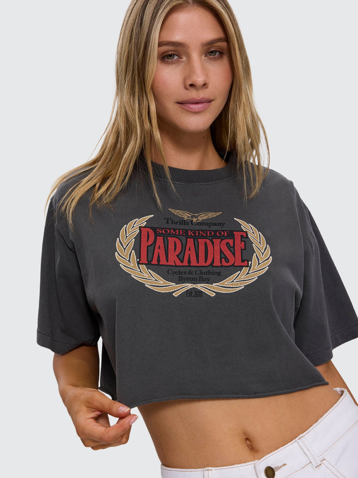 Never Mind The Rest Super Crop Tee - Merch Black 4