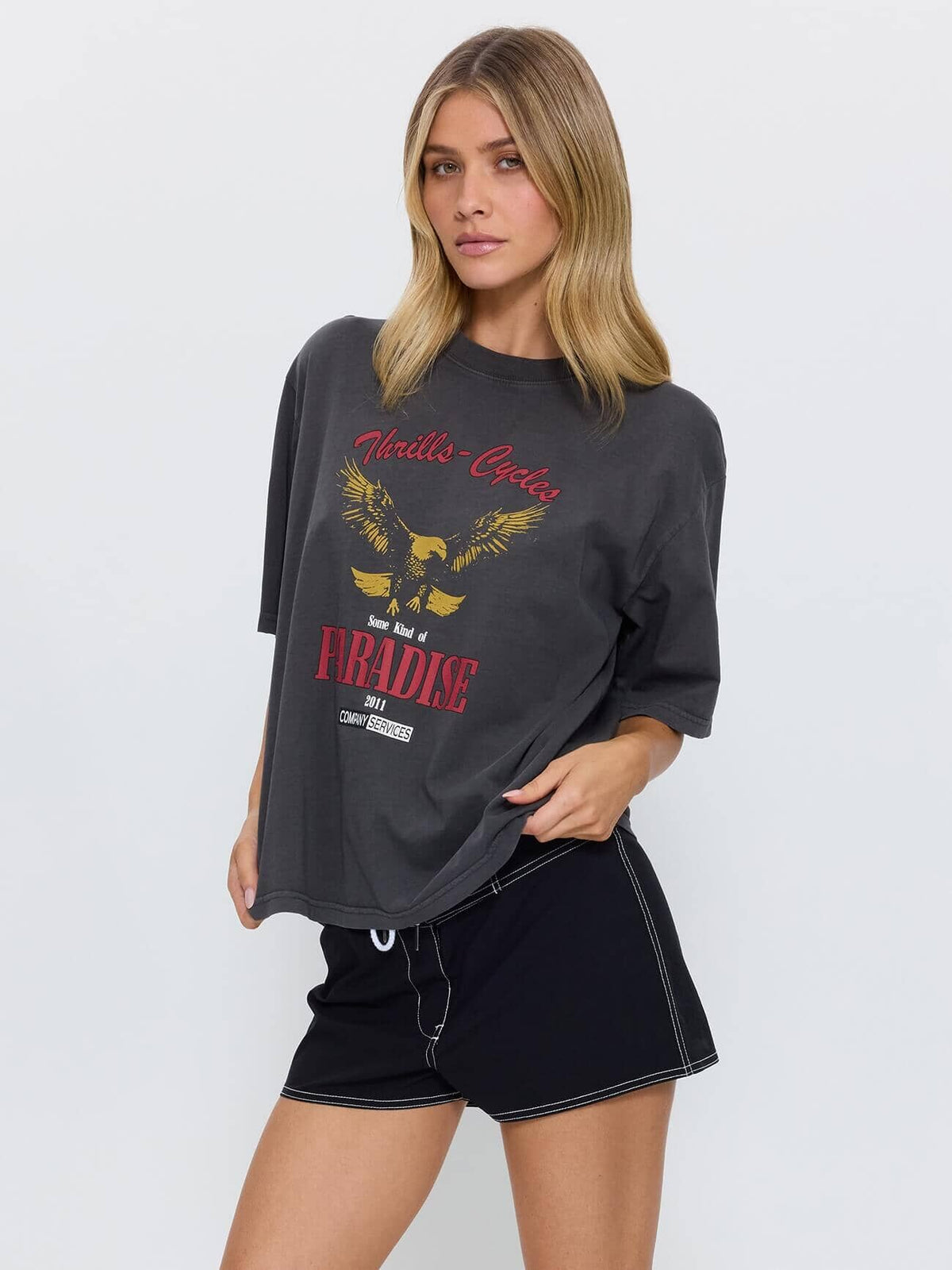 Get The Horns Square Tee - Merch Black 4