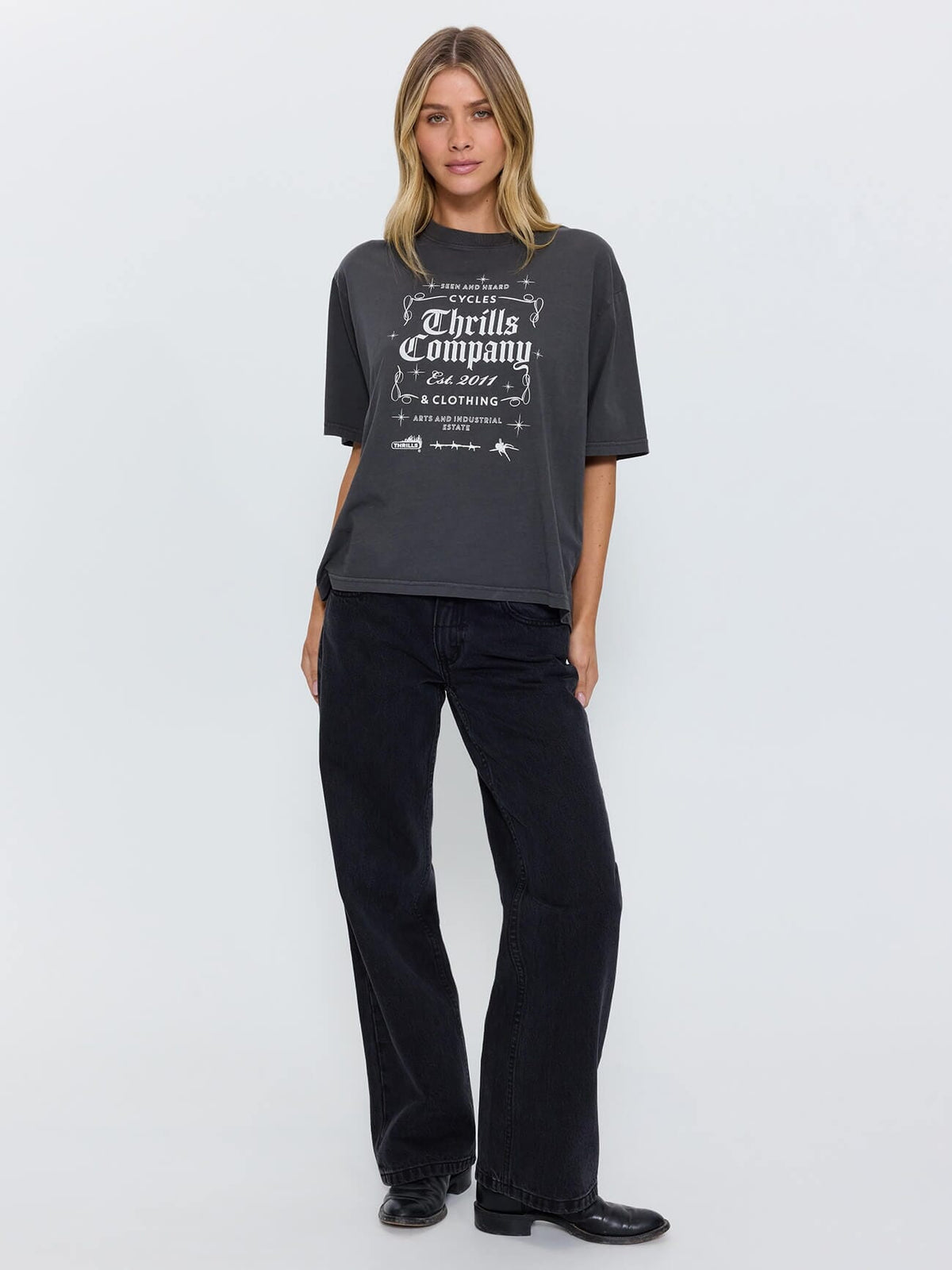 High Vis Square Tee - Merch Black 4