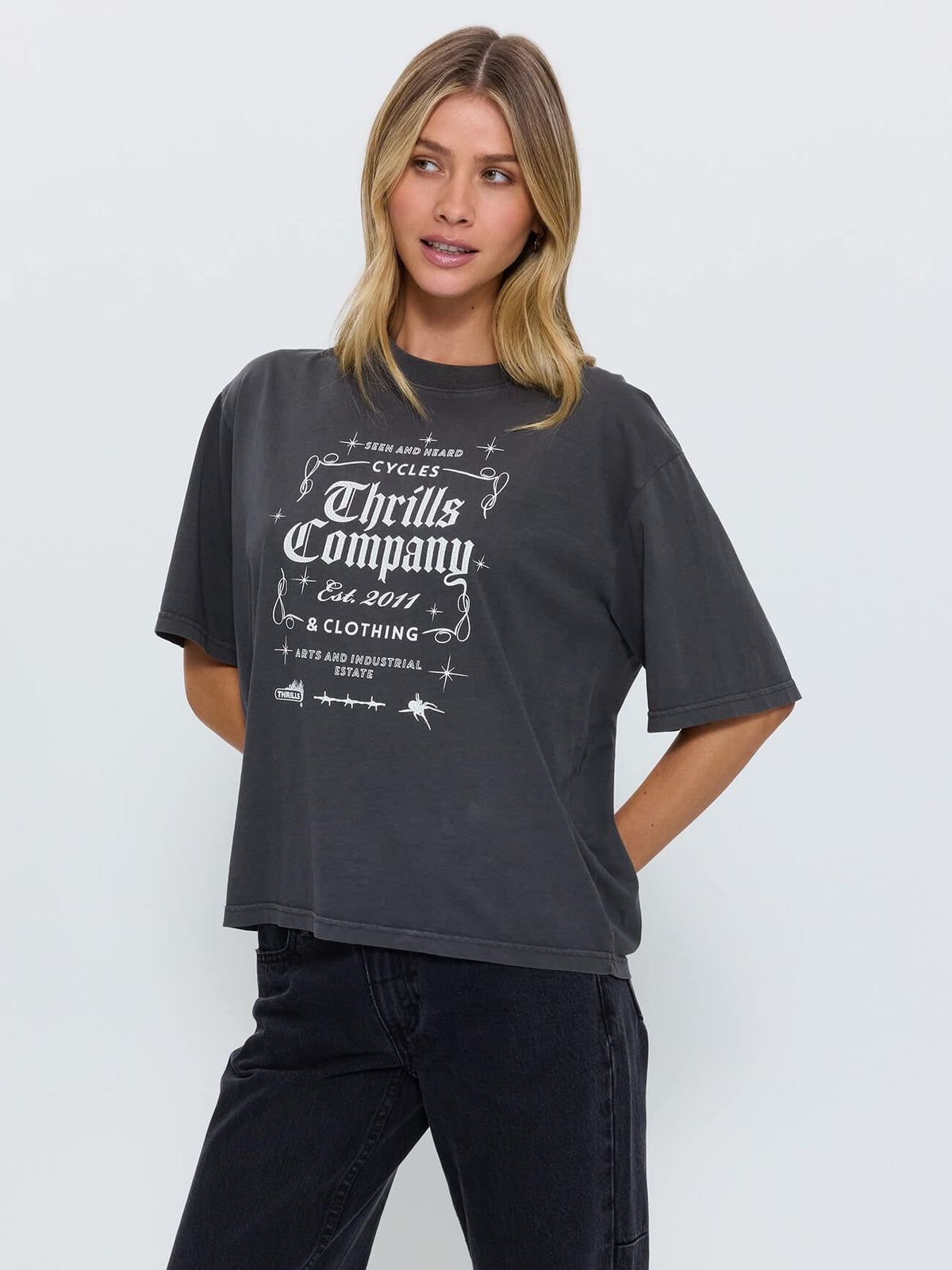 High Vis Square Tee - Merch Black 4