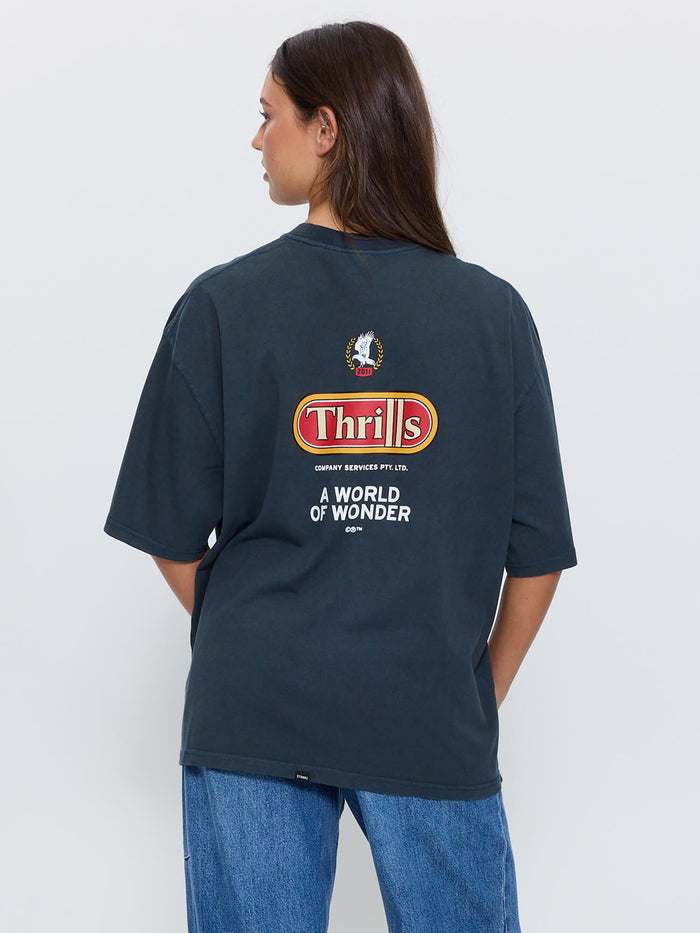 World Of Wonder Oversized Tee - Petrol