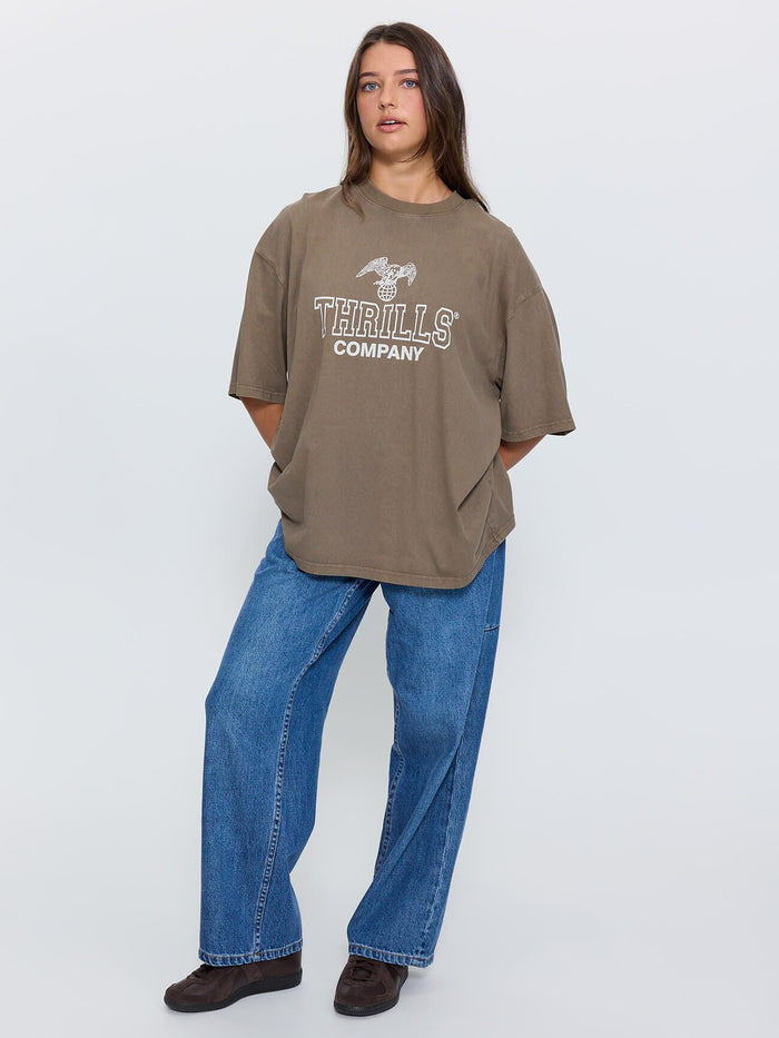 Break Point Oversized Tee - Desert 4