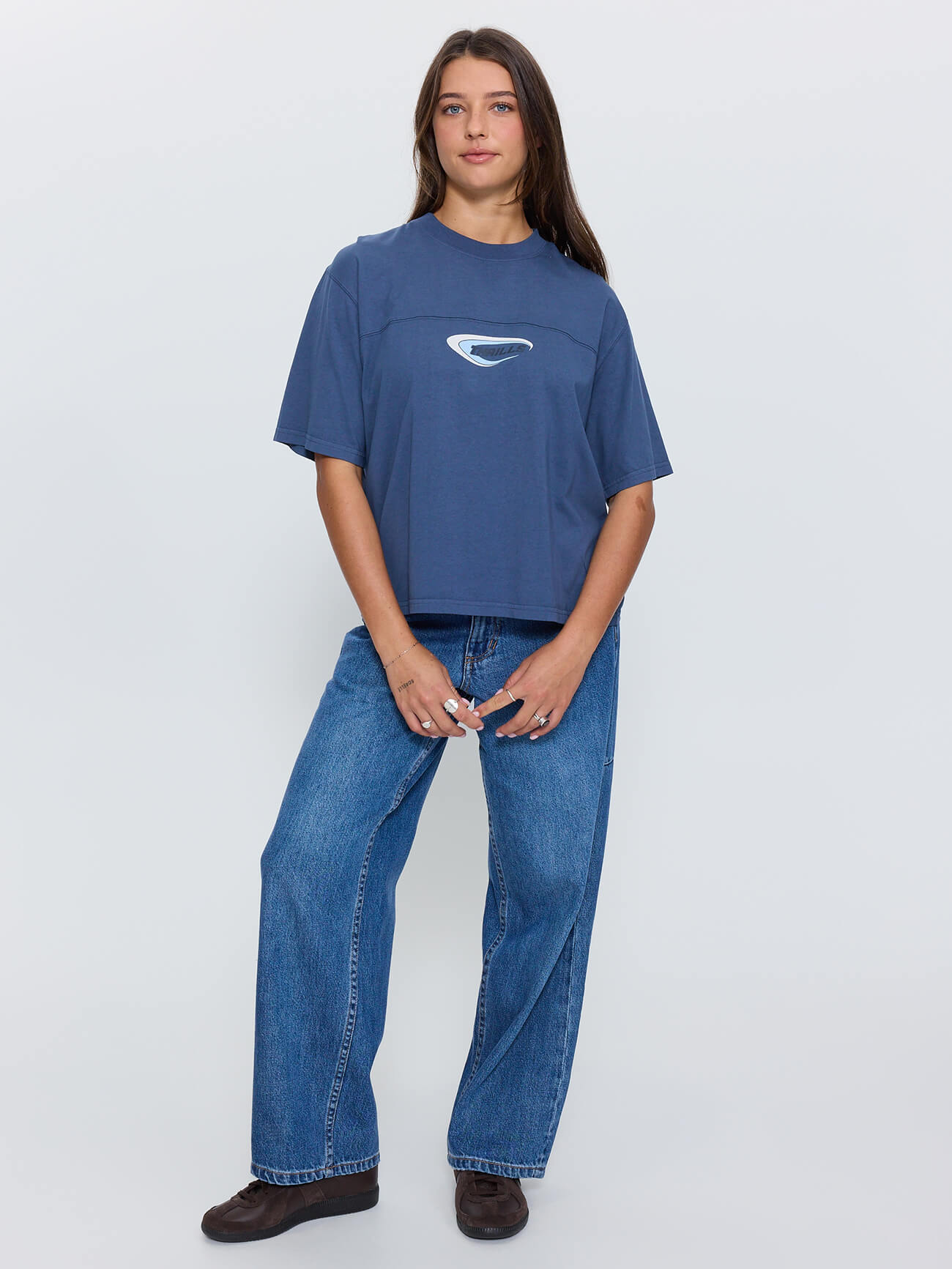 Sphere Square Tee - Deep Mineral Blue 4