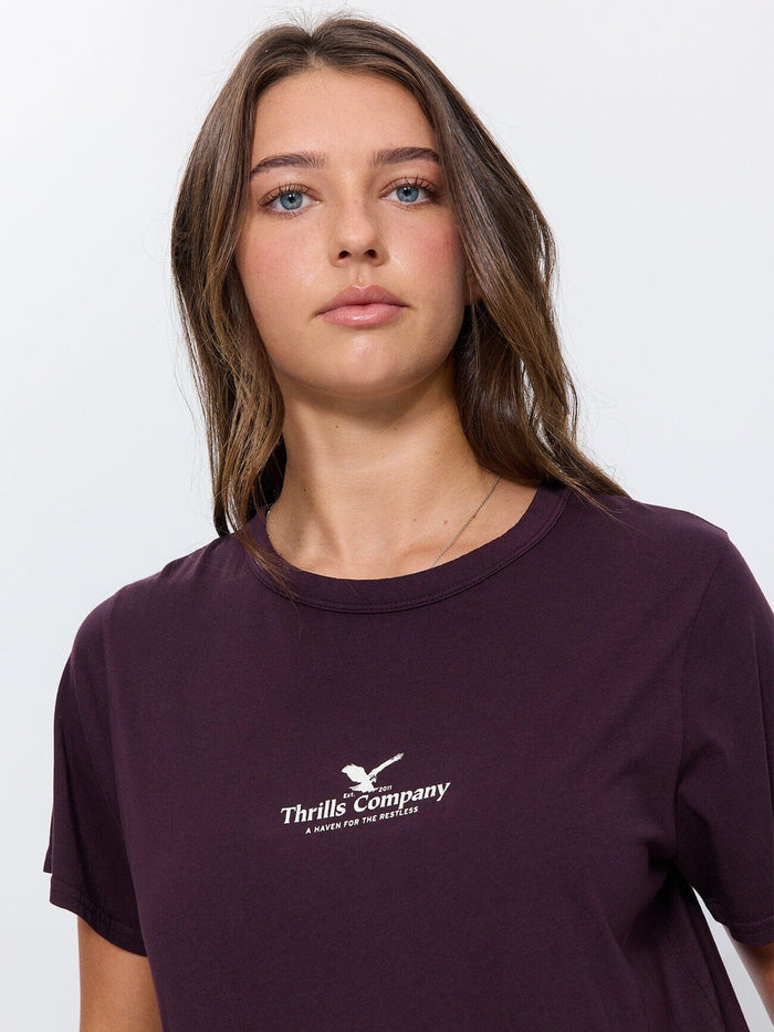 Haven For The Reckless Relaxed Tee - Aubergine 4