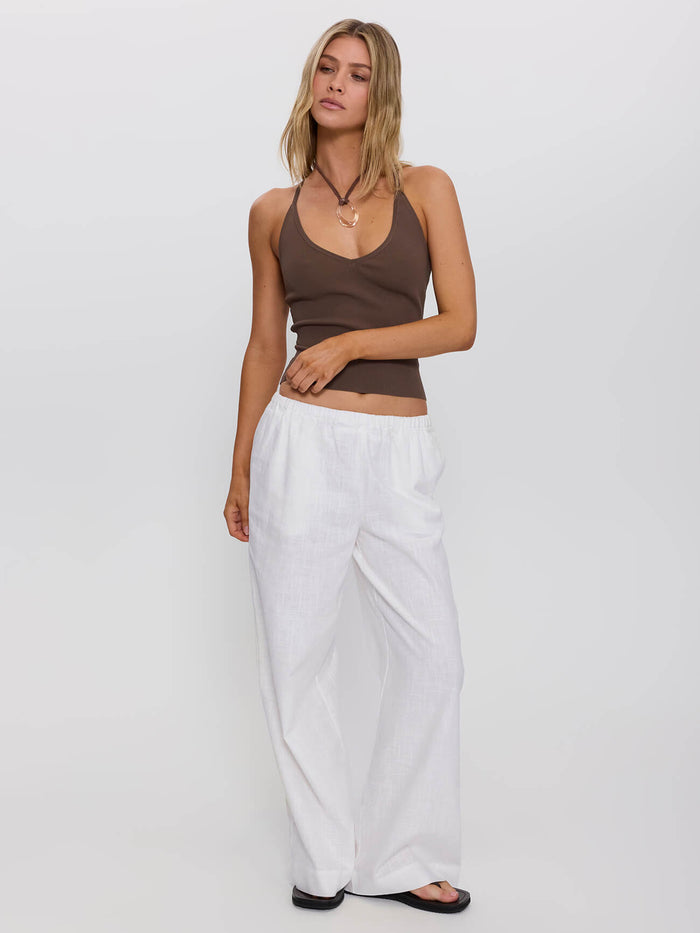 Anna V Neck Tank - Cocoa 4