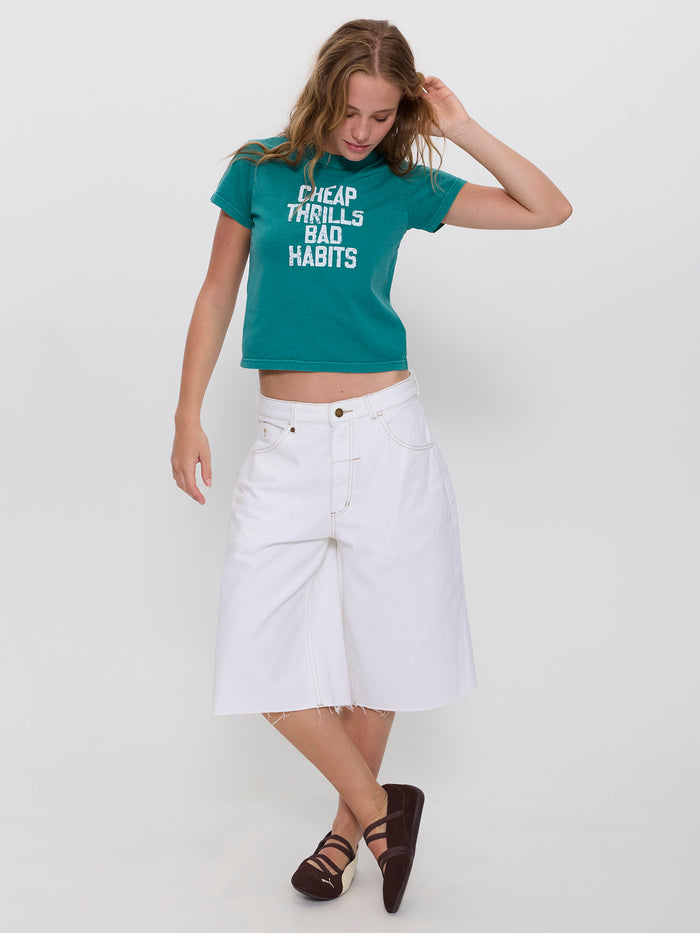 Poor Choices Boy Tee - New Teal 4