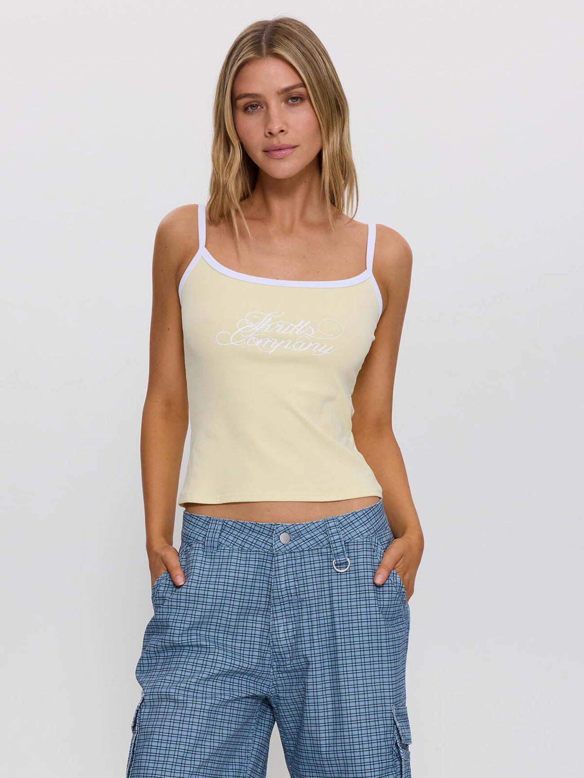 Lost Paradise Scoop Neck Tank - Butter 4