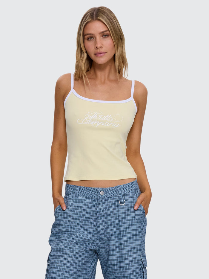 Lost Paradise Scoop Neck Tank - Butter 4