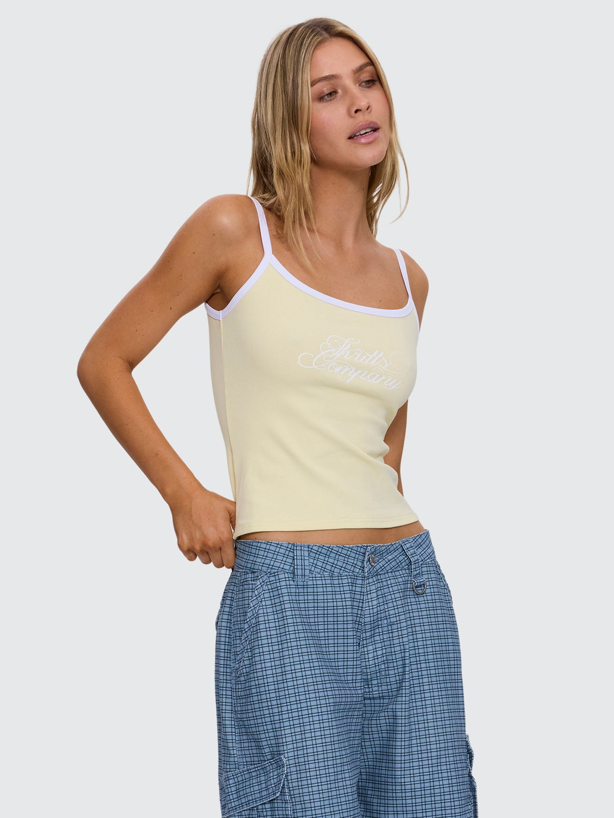 Lost Paradise Scoop Neck Tank - Butter 4