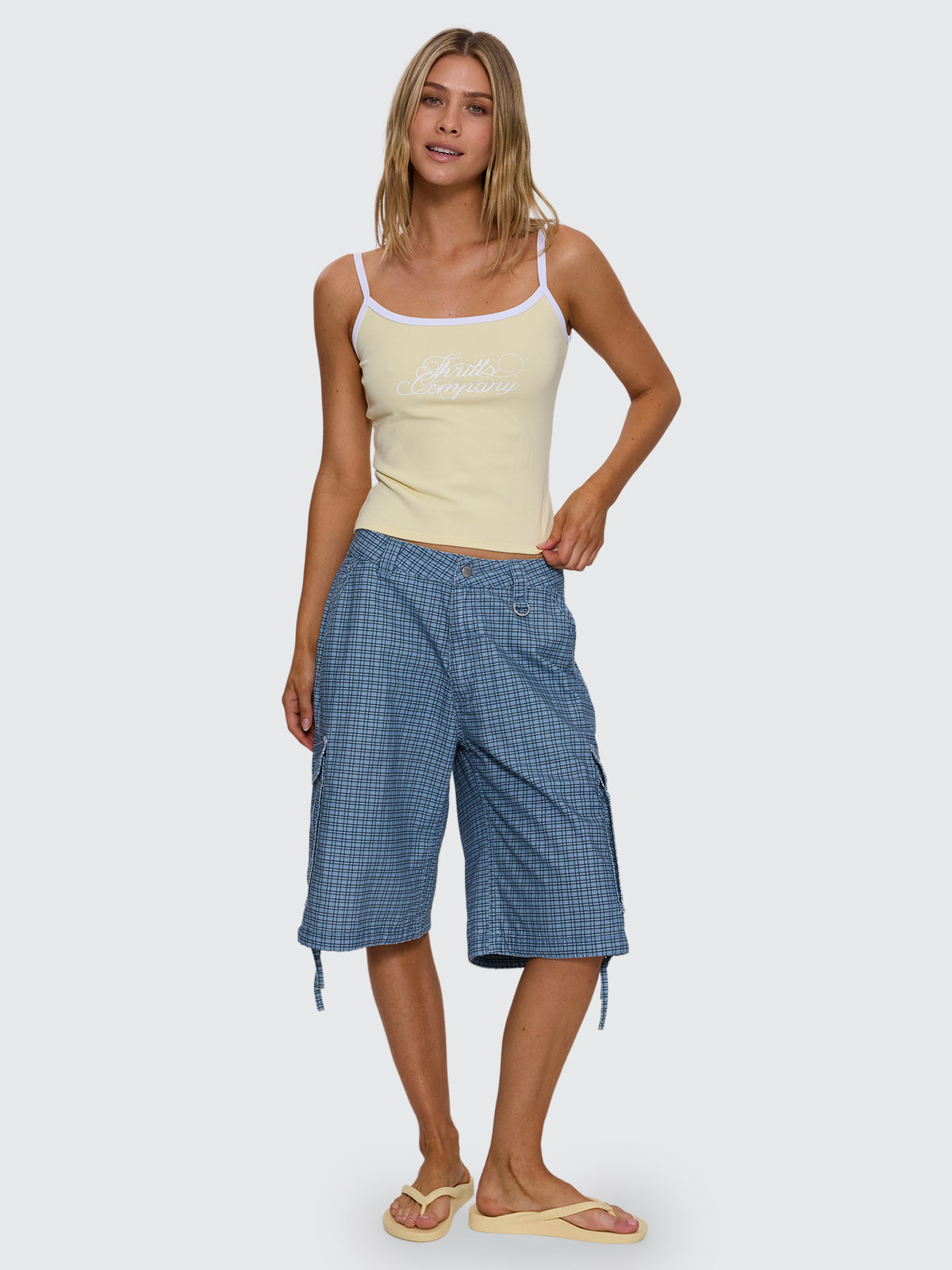 Lost Paradise Scoop Neck Tank - Butter 4