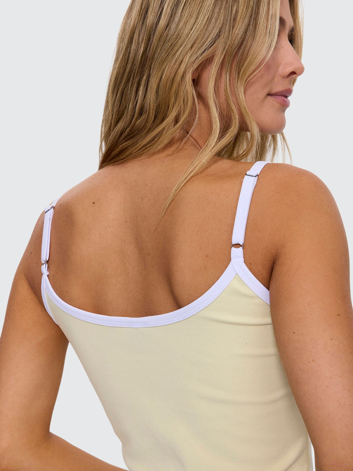Lost Paradise Scoop Neck Tank - Butter 4