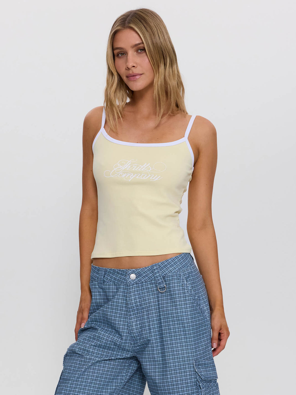 Lost Paradise Scoop Neck Tank - Butter 4