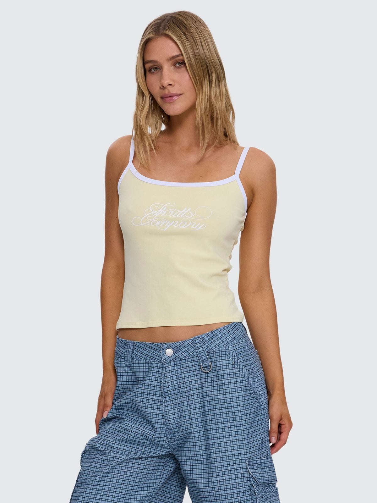 Lost Paradise Scoop Neck Tank - Butter 4