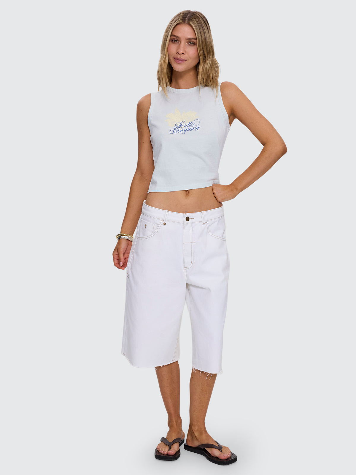 Lost Paradise Retro Tank - Distant Blue 4