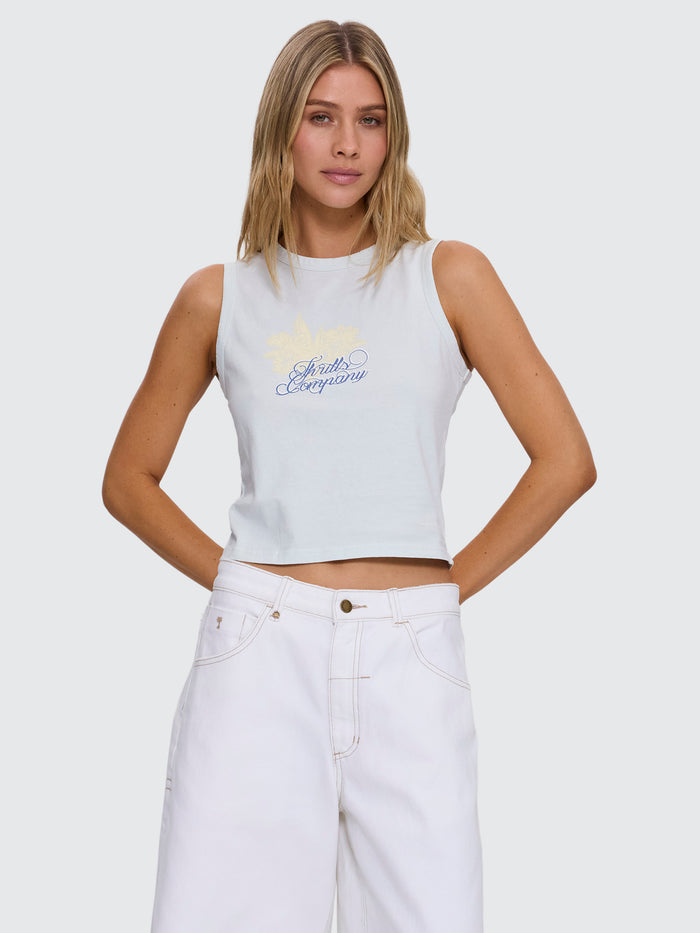 Lost Paradise Retro Tank - Distant Blue 4