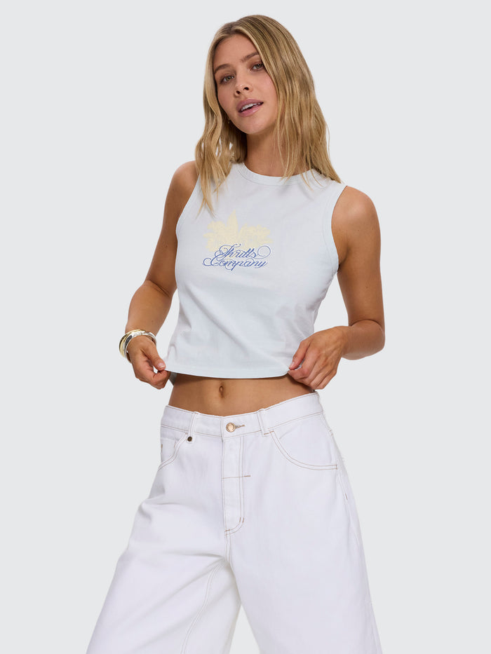 Lost Paradise Retro Tank - Distant Blue 4