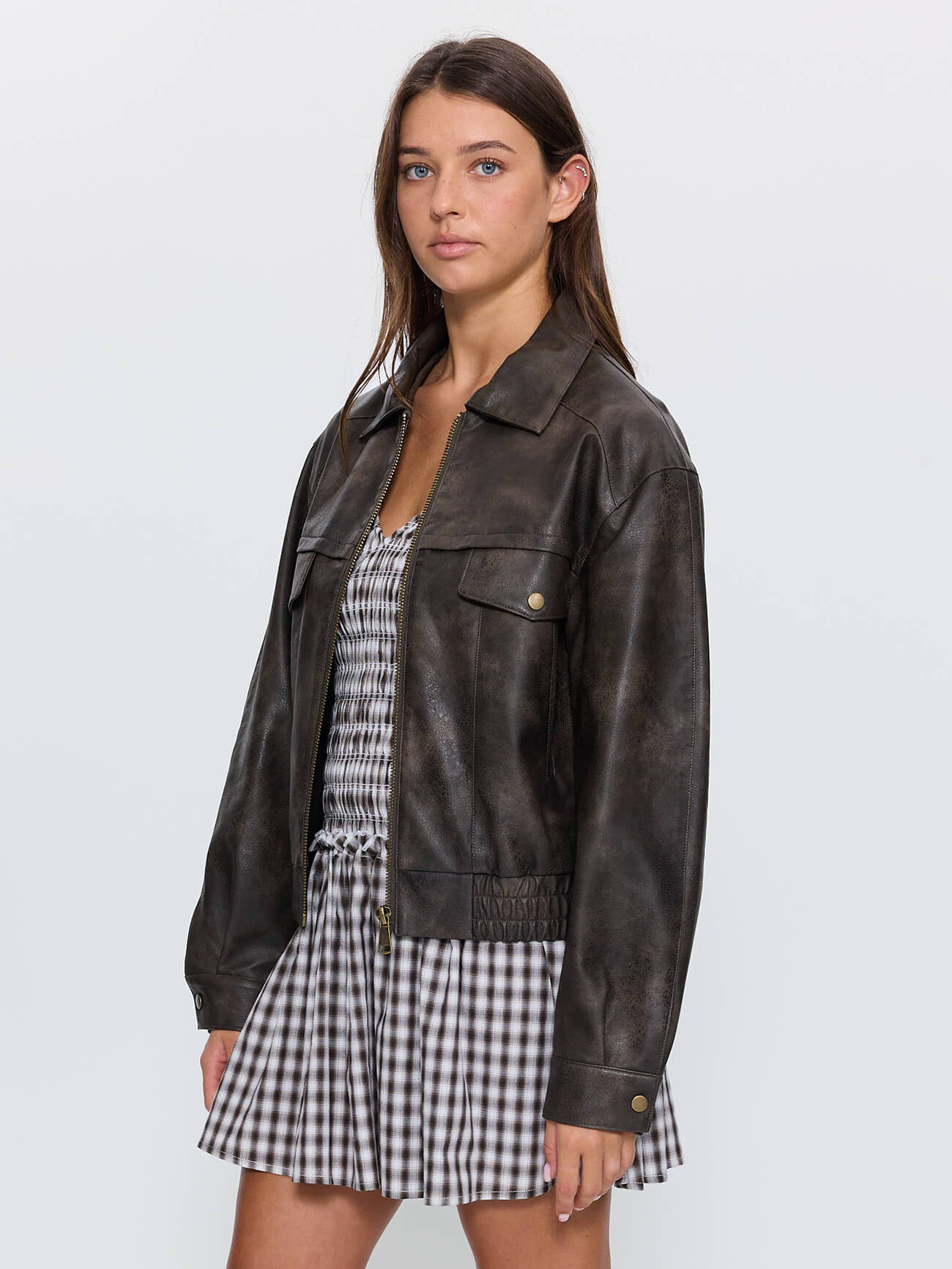 Davie Jacket - Washed Brown 4