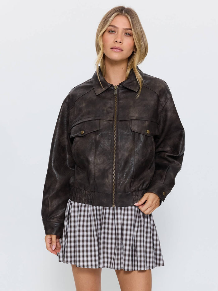 Davie Jacket - Washed Brown 4