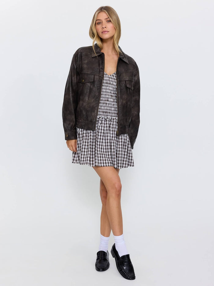 Davie Jacket - Washed Brown 4