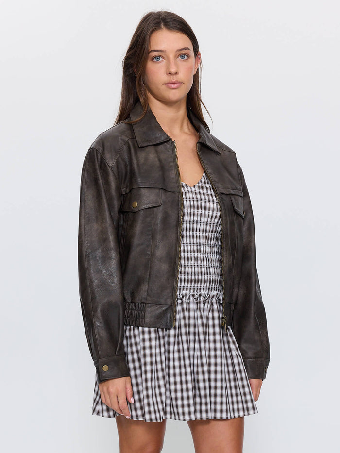Davie Jacket - Washed Brown 4
