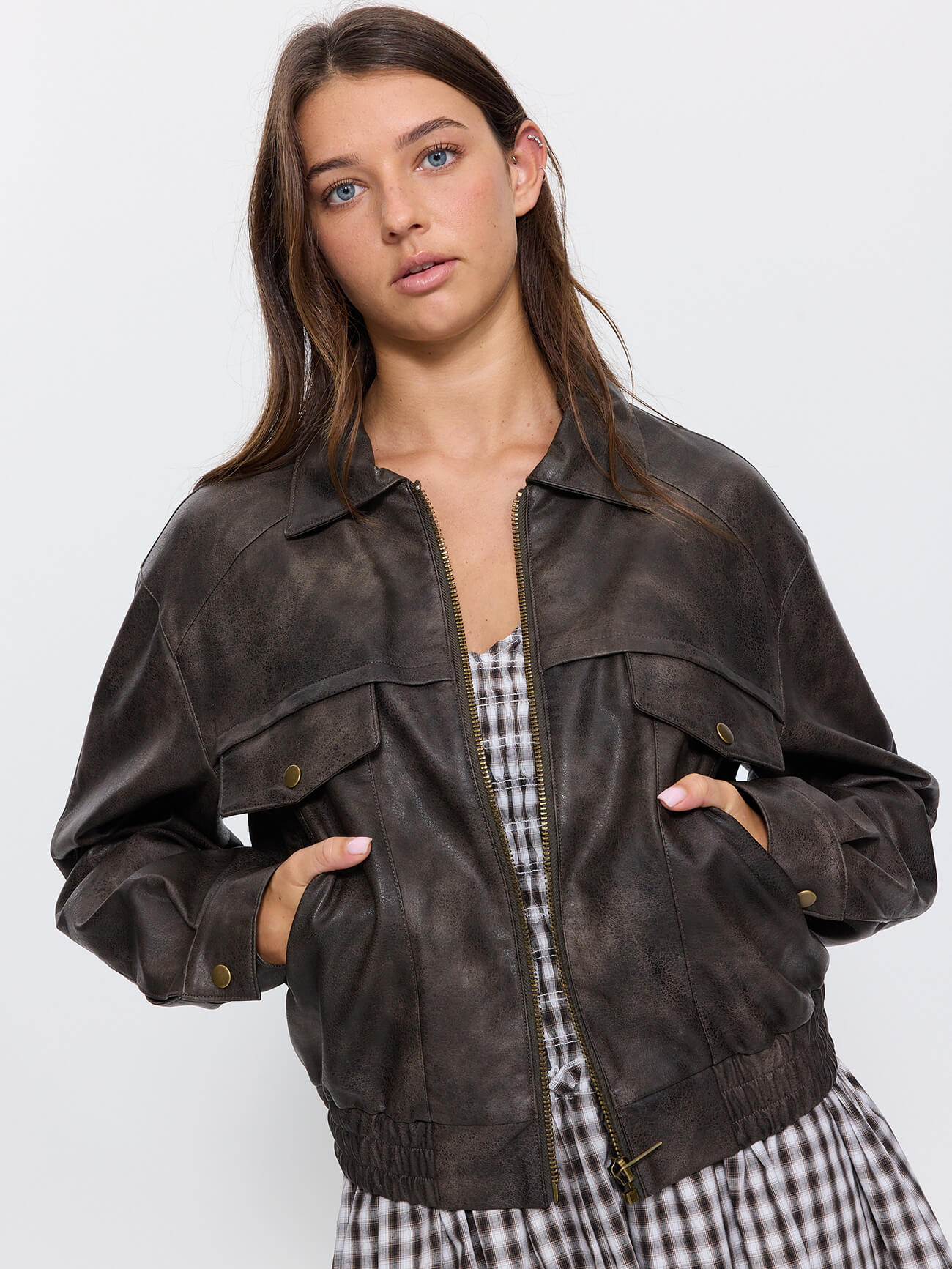 Davie Jacket - Washed Brown 4