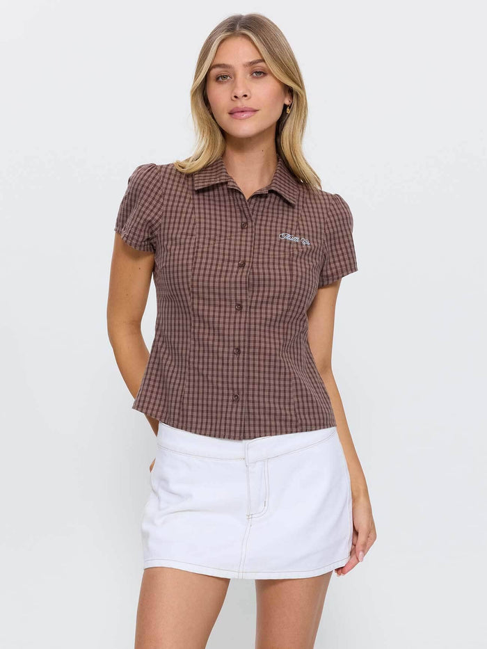 Lucid Check Shirt - Brown 4