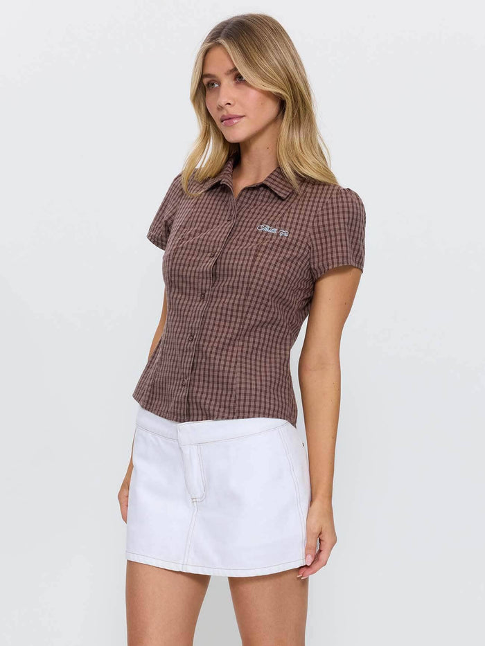 Lucid Check Shirt - Brown 4