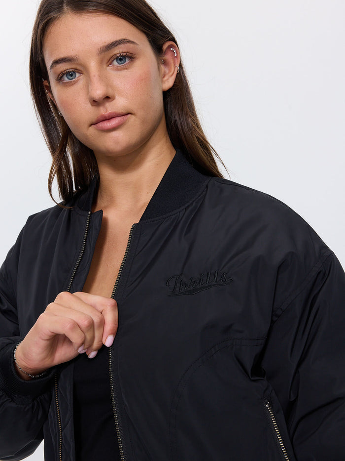 Jet Bomber Jacket - Black 4