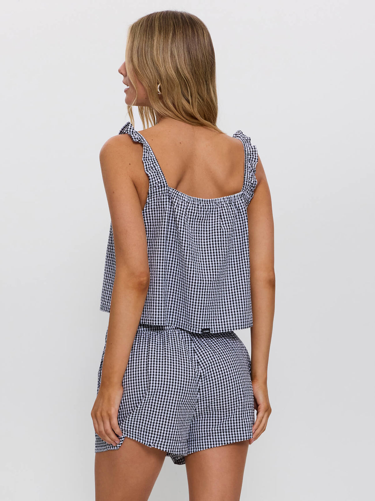 Checkmate Ocean Tie Top - Gingham 4