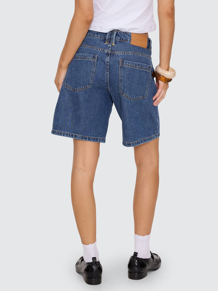 Billie Low Rise Baggy Short - Deep Vintage Blue