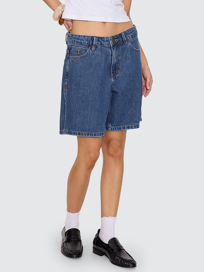 Billie Low Rise Baggy Short - Deep Vintage Blue