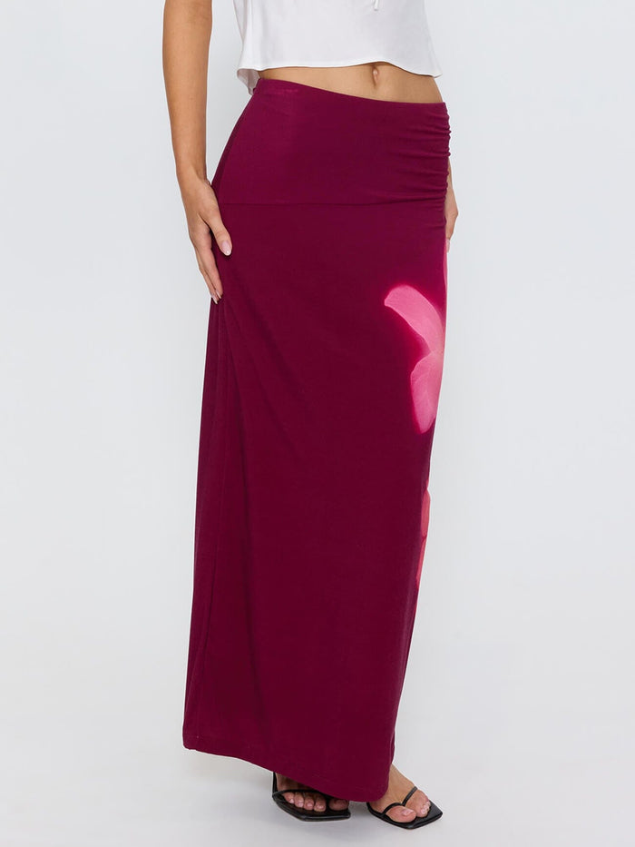 Nightbloom Maxi Skirt - Garnet Orchid 4