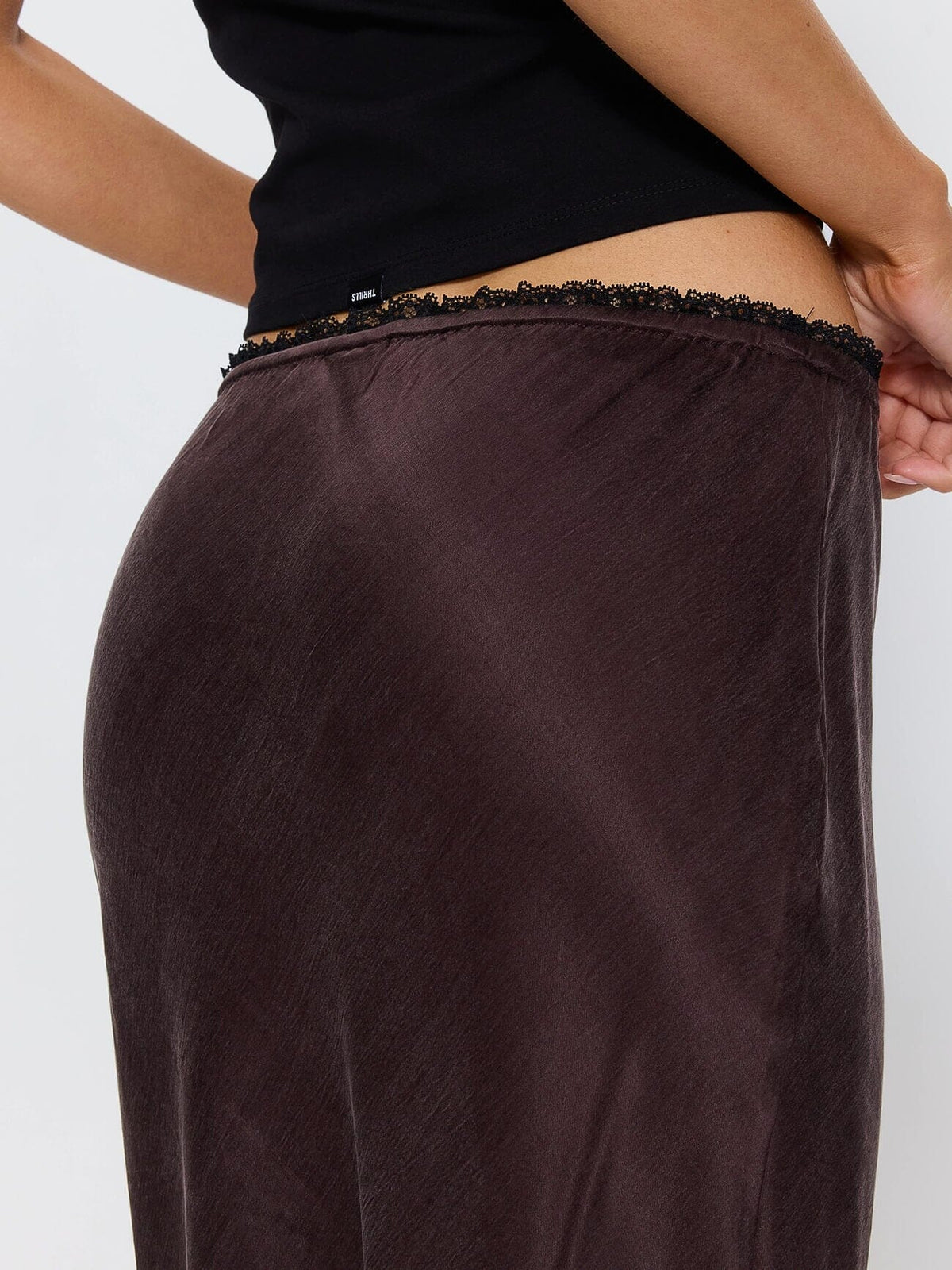 Adele Bias Midi Skirt - Postal Brown 4