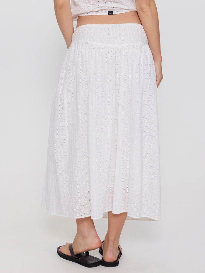 Jules Broderie Anglaise Midi Skirt - White 4