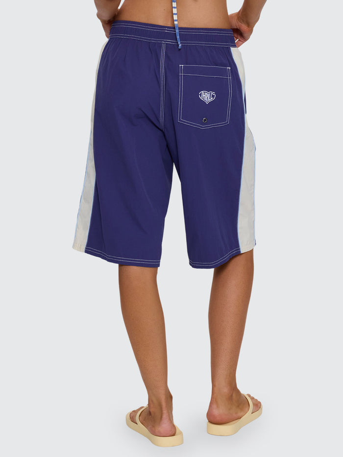 No Clue Elastic Waist Boardshort - Blue Indigo 4
