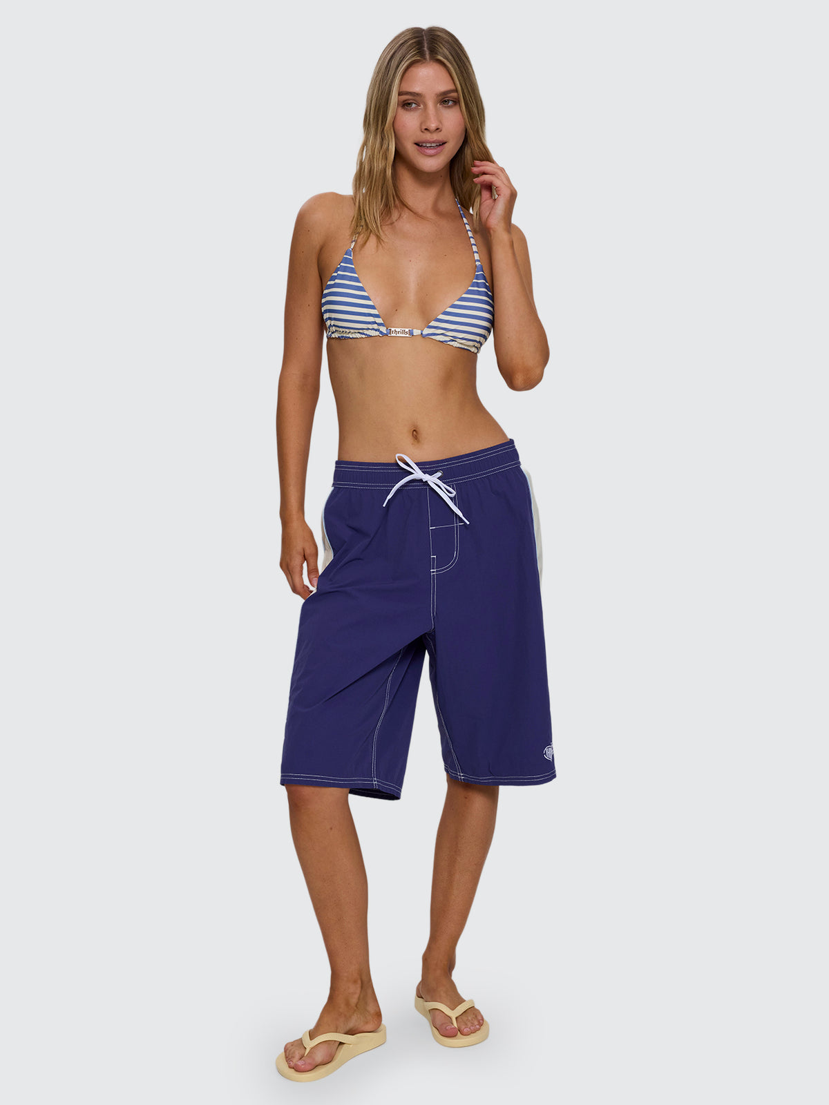 No Clue Elastic Waist Boardshort - Blue Indigo 4