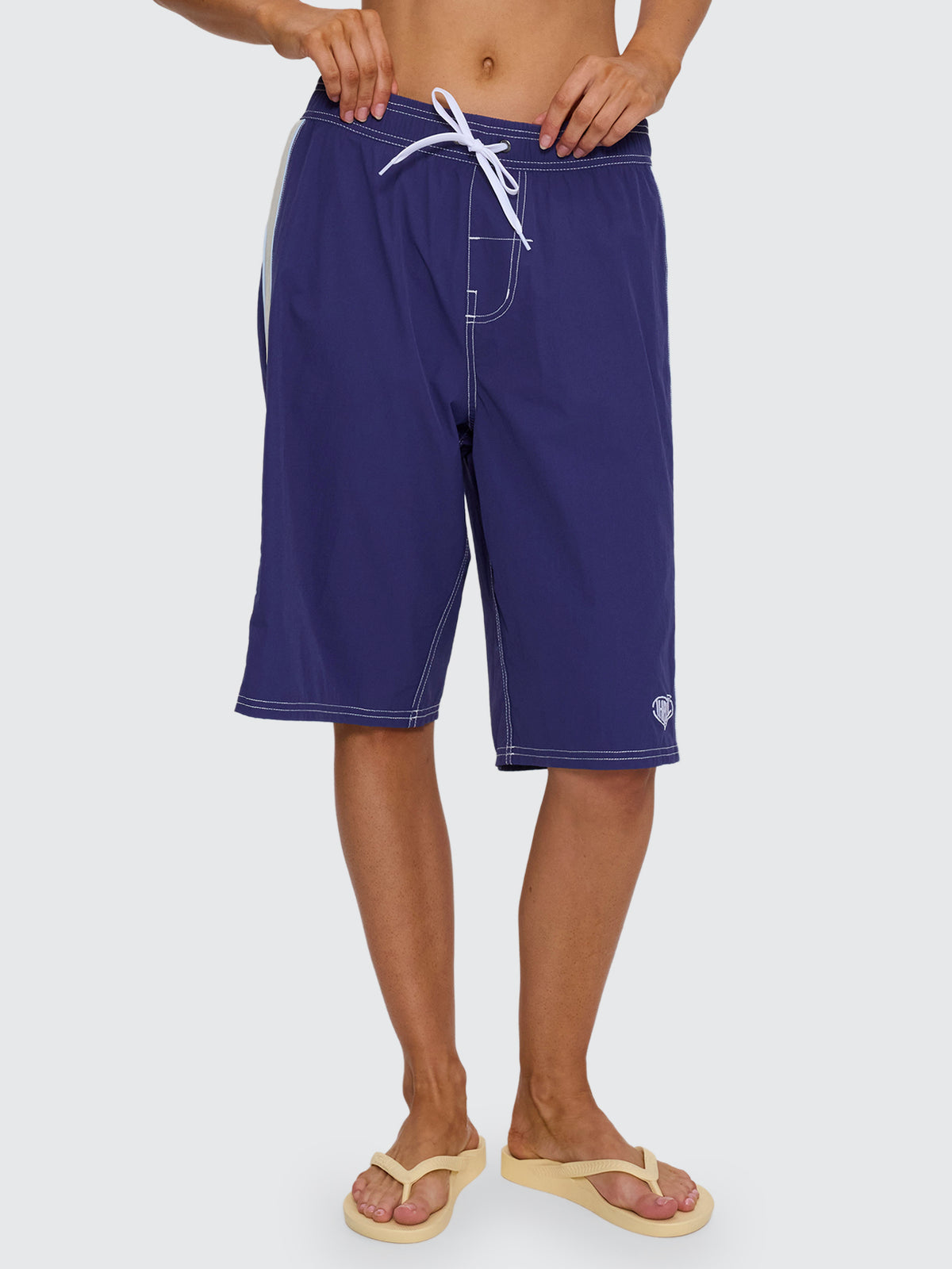 No Clue Elastic Waist Boardshort - Blue Indigo 4