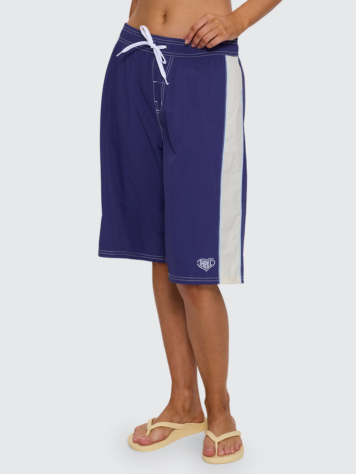 No Clue Elastic Waist Boardshort - Blue Indigo 4