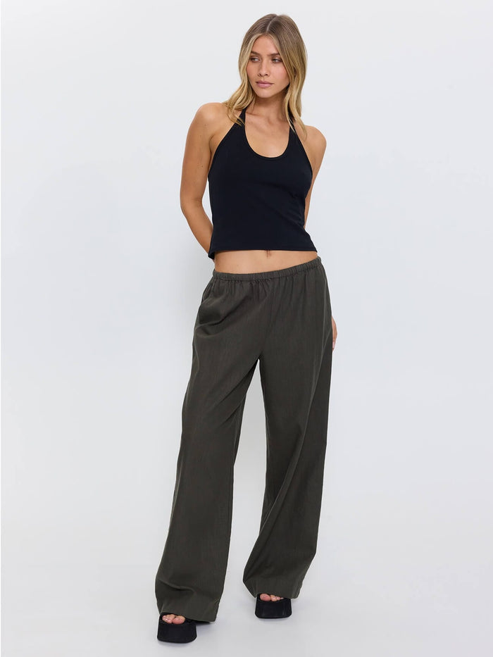 Lettie Elastic Pant - Forest 4