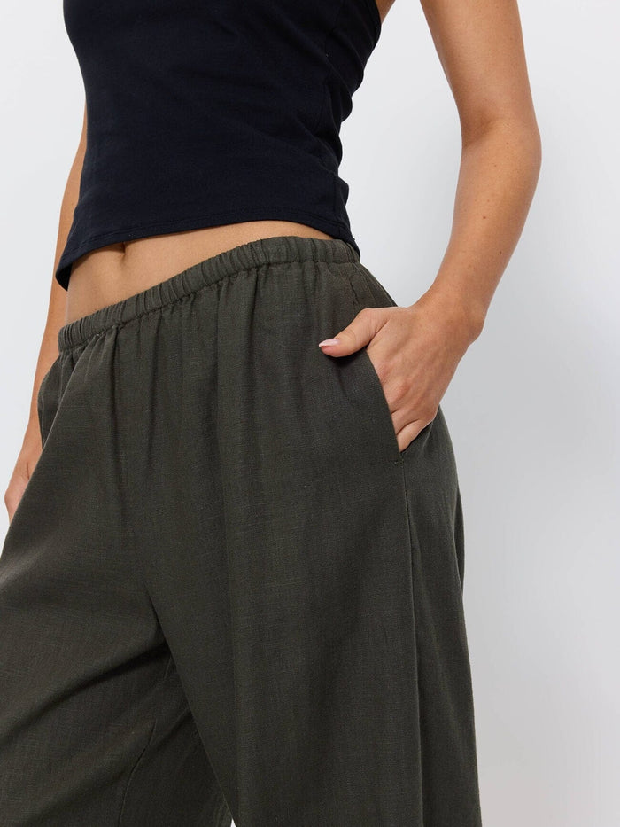 Lettie Elastic Pant - Forest 4