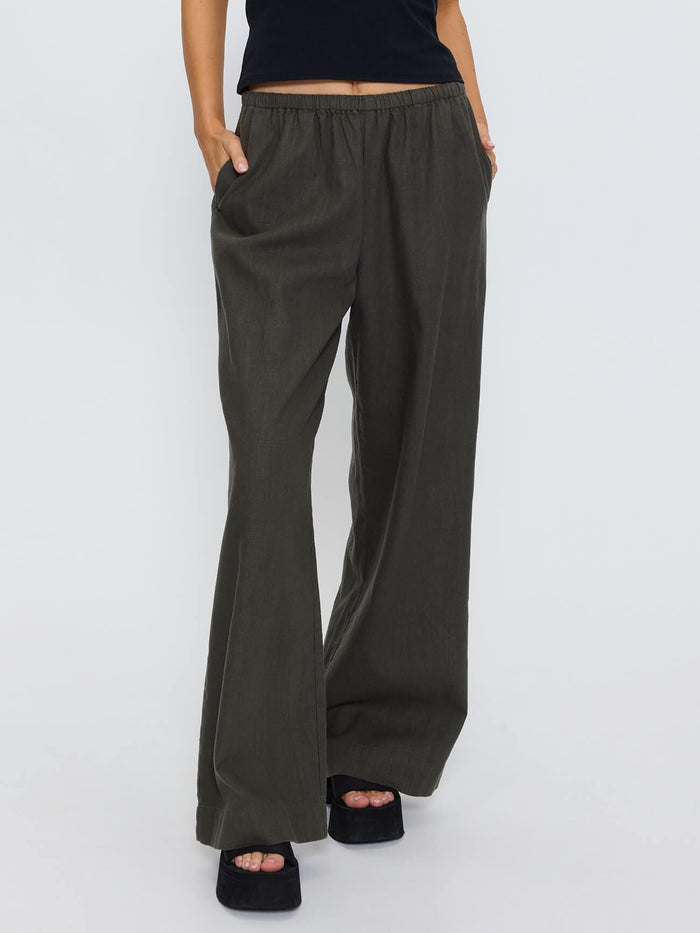 Lettie Elastic Pant - Forest 4