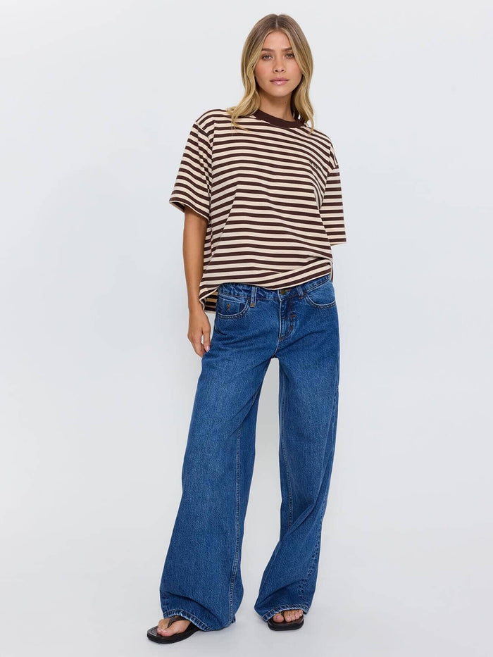 Hunter Low Rise Wide Jean - Darker Dust Blue 4