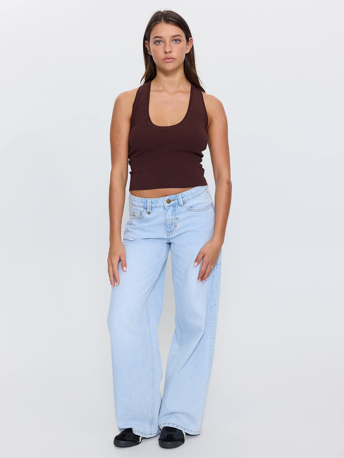 Hunter Low Rise Wide Jean - Light Wave Blue 4