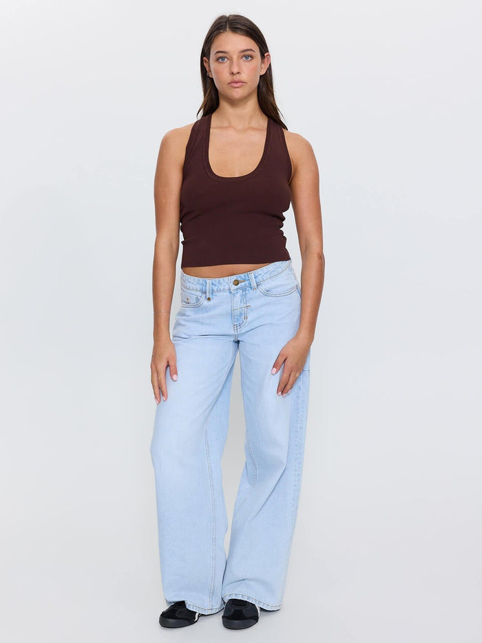 Hunter Low Rise Wide Jean - Light Wave Blue 4