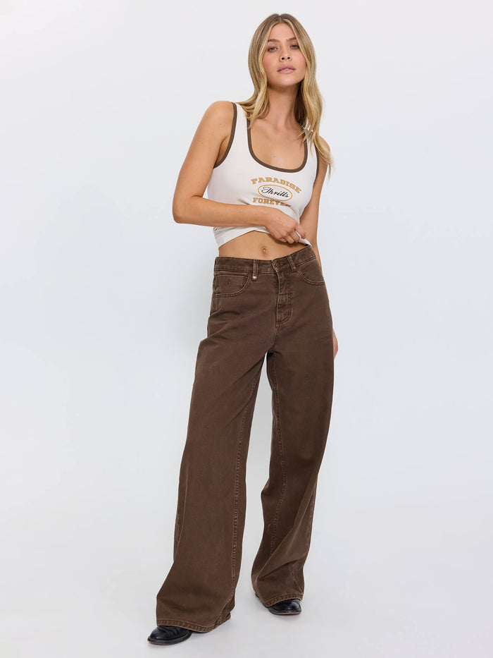 Hunter High Rise Jean - Cocoa 4