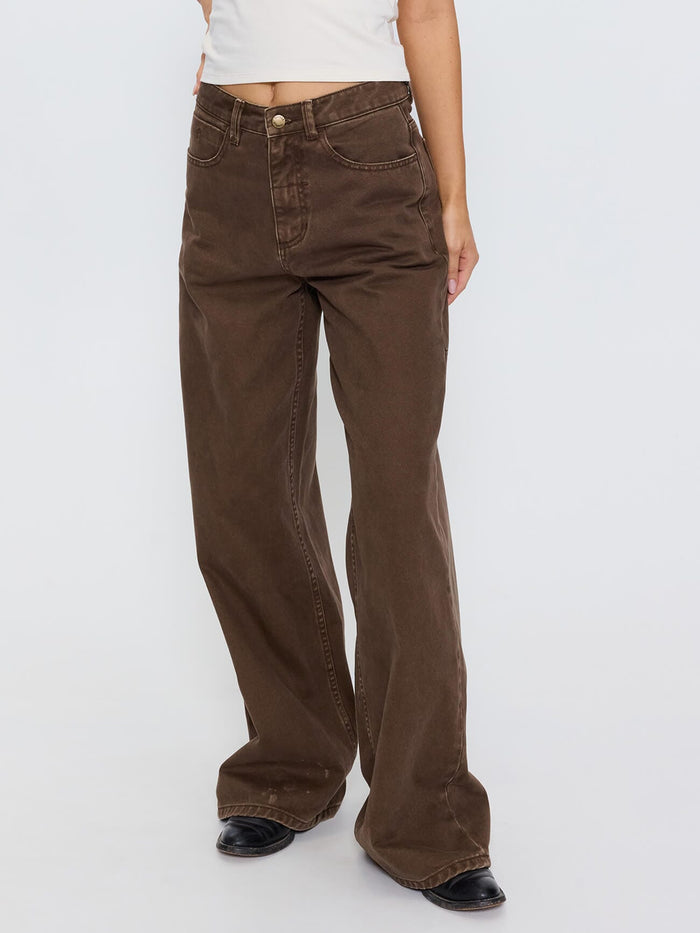 Hunter High Rise Jean - Cocoa 4