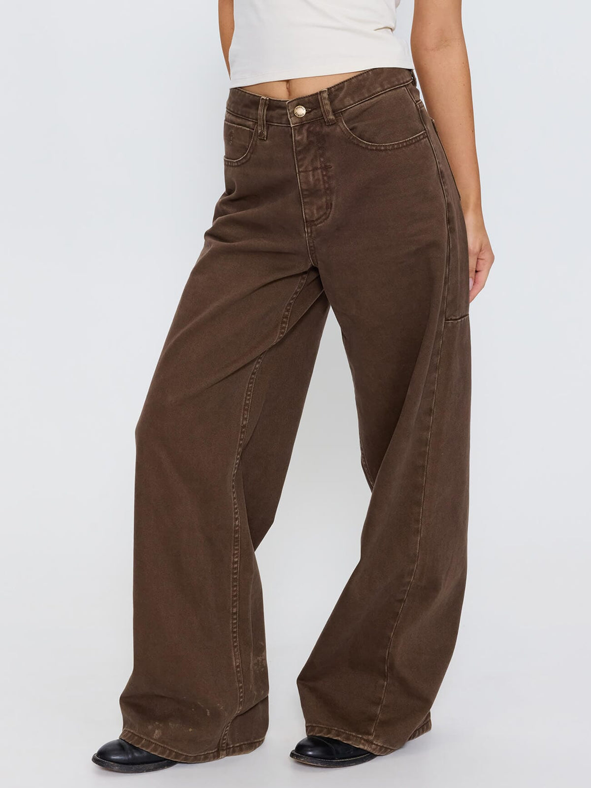 Hunter High Rise Jean - Cocoa 4