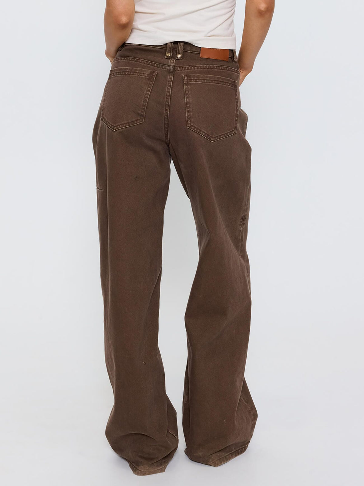 Hunter High Rise Jean - Cocoa 4
