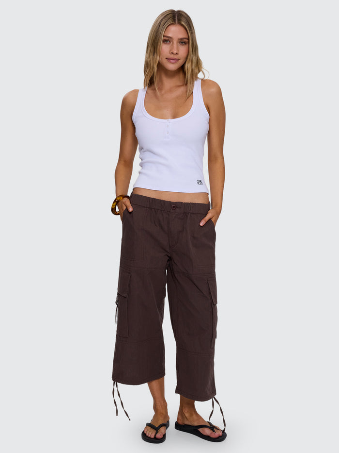 No Clue 3/4 Cargo Pant - Vintage Brown 4